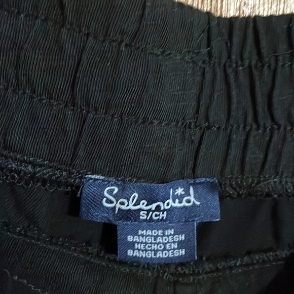 •SPLENDID•WOMEN'S BLACK RETREAT HIGH WAISTED JOGGER PANT SIZE SMALL - Picture 6 of 6